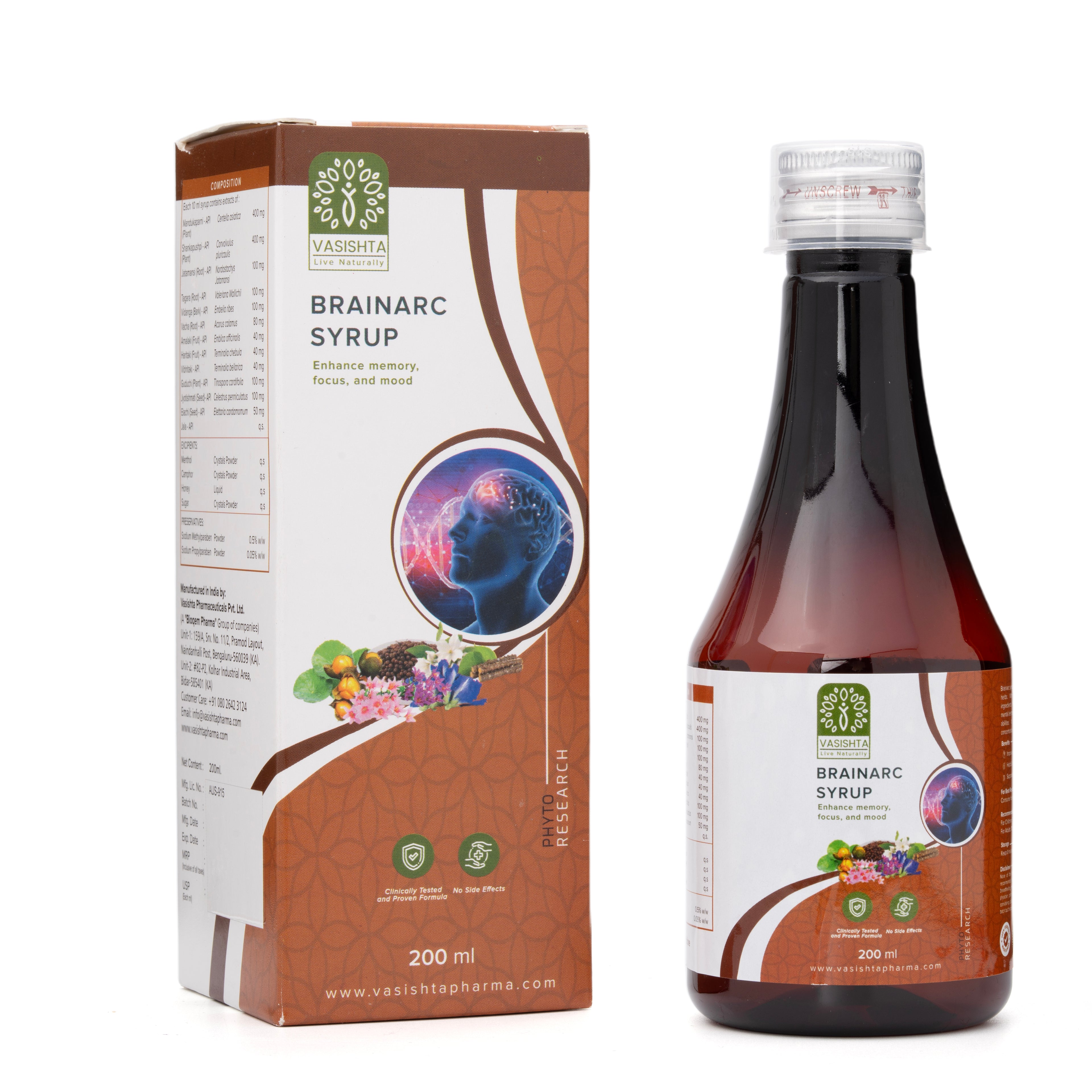 Vasishta Brainarc Syrup 200ml