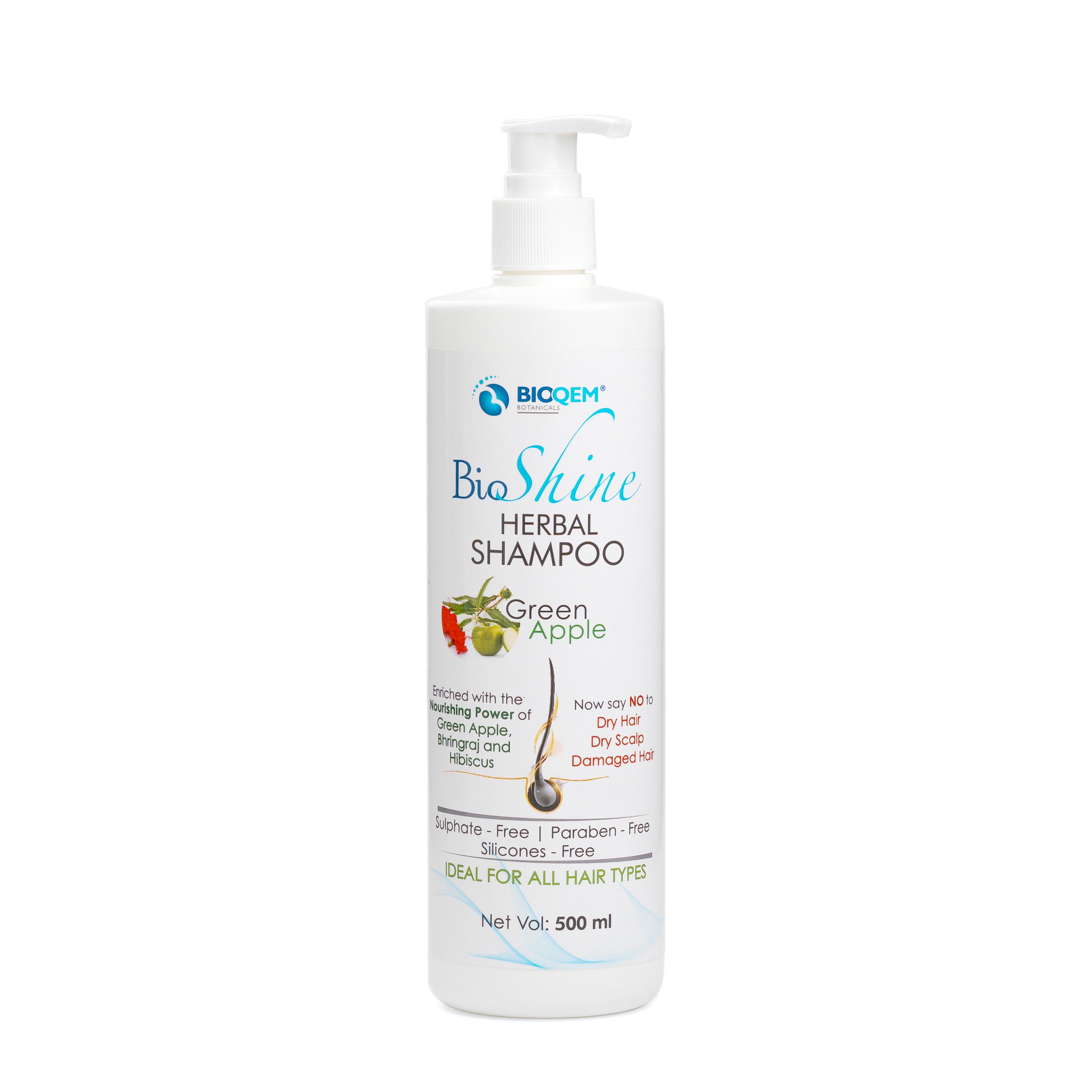 BioQem BioShine Shampoo - For All Types of Hair
