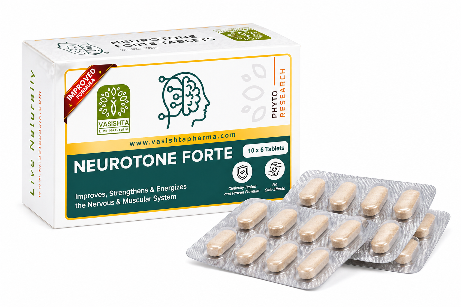 Vasishta Neurotone Forte 60 Tablets